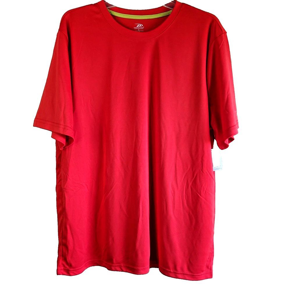 Pro Player T-Shirt Red Size Large Mens Wicking Light Weight NEW - Picture 6 of 10